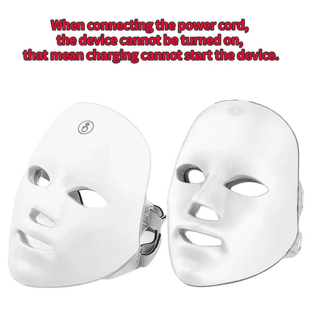 GlowPulse 7-Color LED Face & Neck Therapy Mask