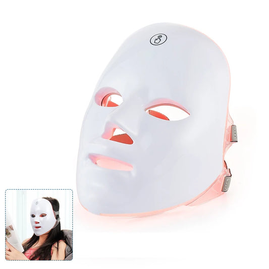 GlowPulse 7-Color LED Face & Neck Therapy Mask
