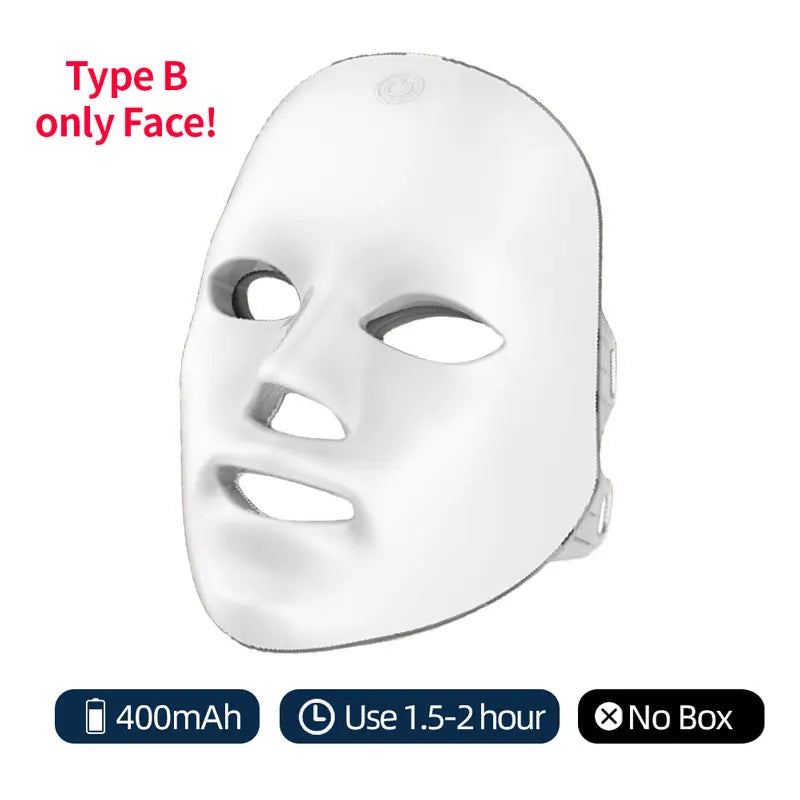 GlowPulse 7-Color LED Face & Neck Therapy Mask