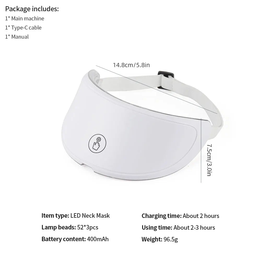 GlowPulse 7-Color LED Face & Neck Therapy Mask